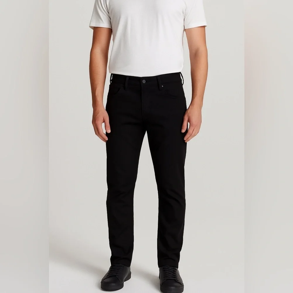 Paige Lennox Men’s Slim Fit Jeans Black Shadow Size 38